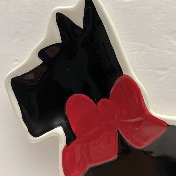 Global Design Kate Williams Scottish Terrier Dog Christmas Plate - Picture 3 of 5